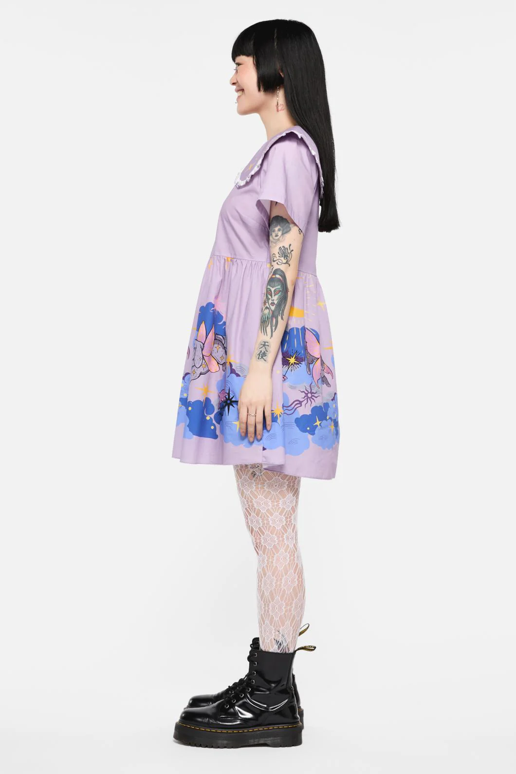 Goodnight Bunny Border Dress - Image 3