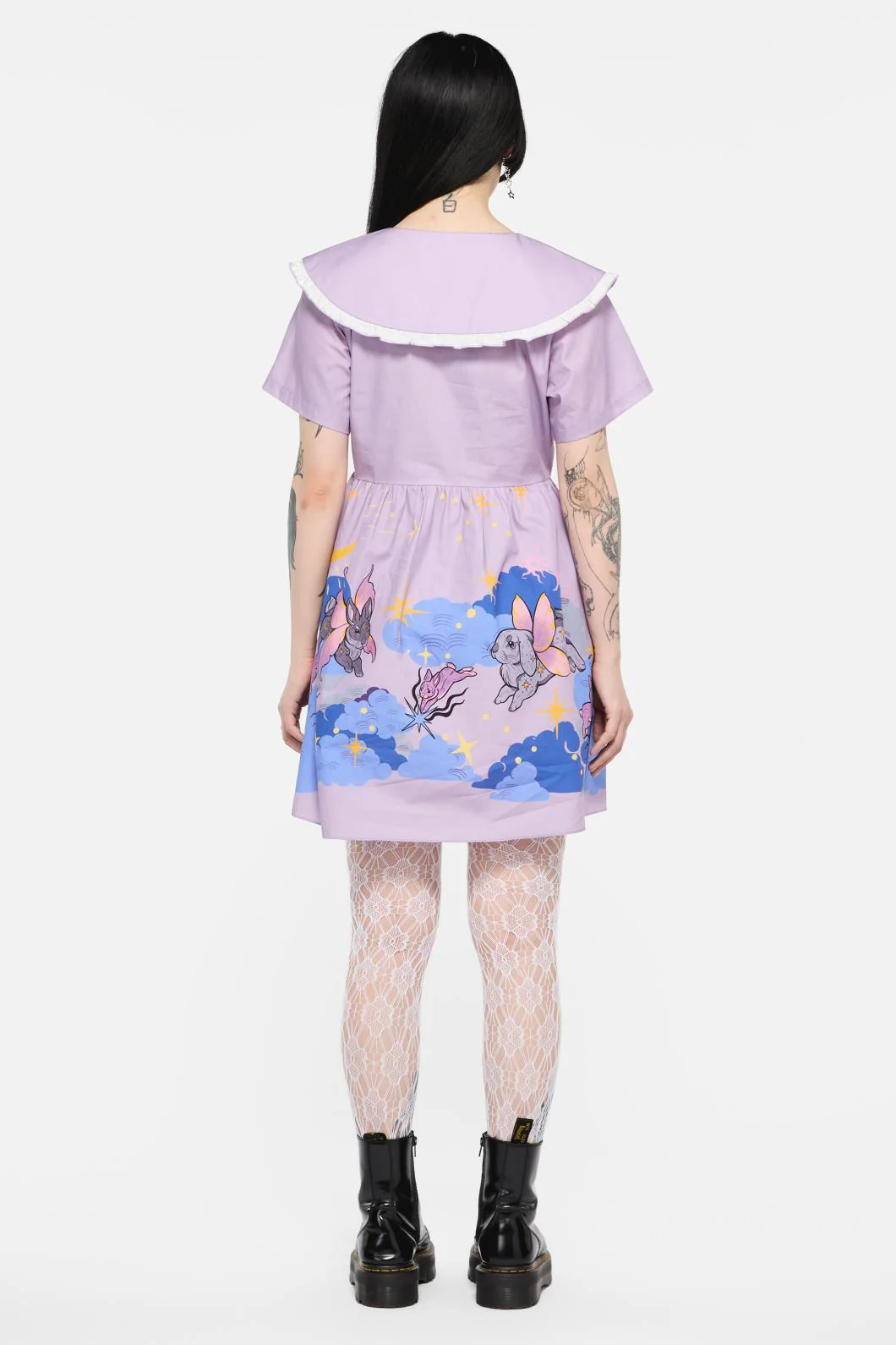 Goodnight Bunny Border Dress - Image 4