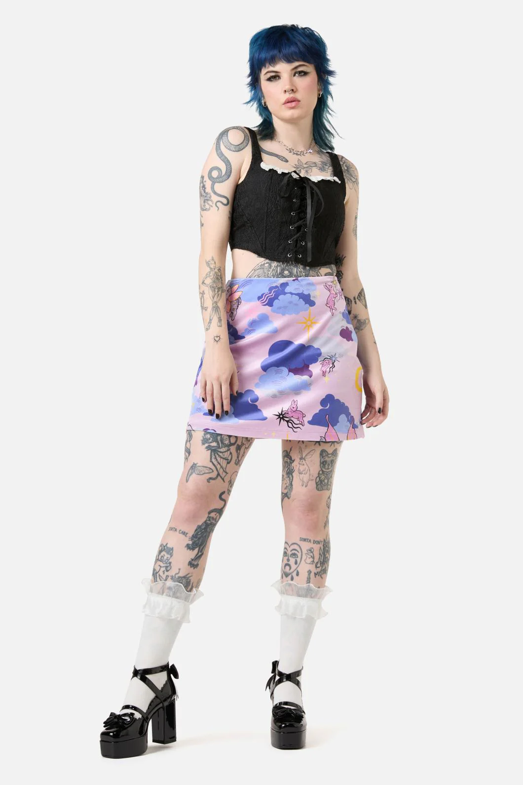 Goodnight Bunny Velvet Skort
