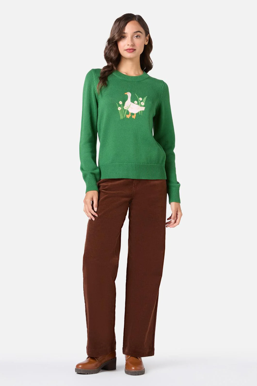 Goose Embroidered Knit Jumper - Image 2