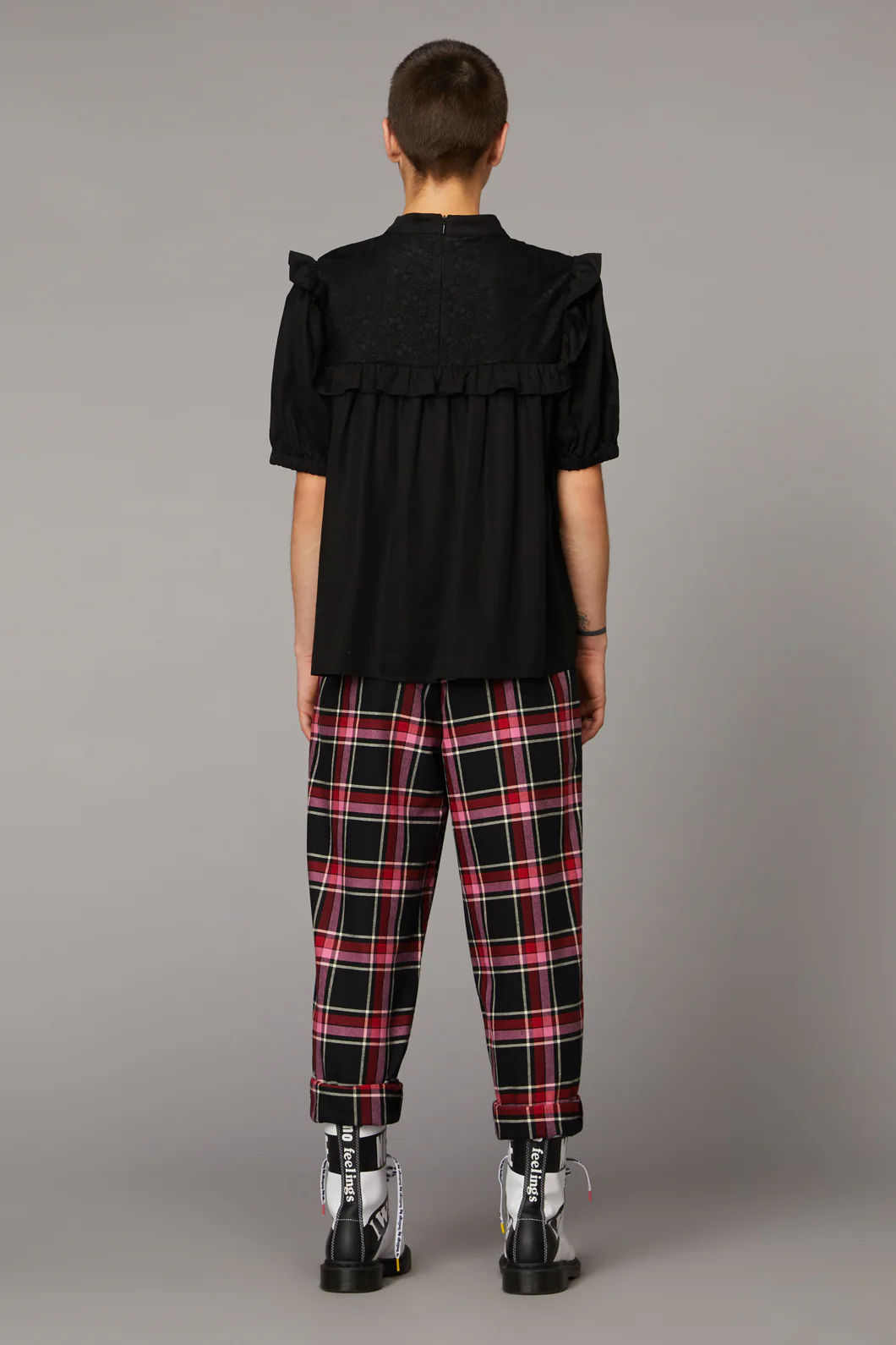 Goth Lace Yoke Blouse - Image 4