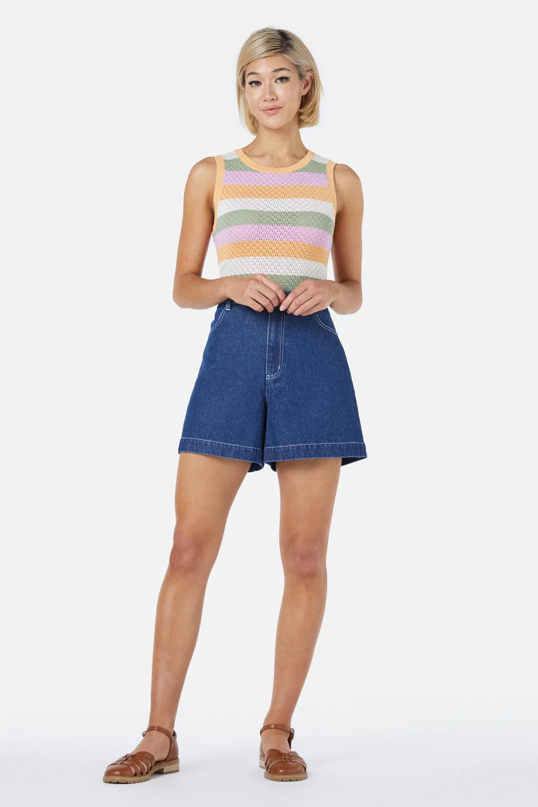 Grace Stripe Knit Top - Image 2