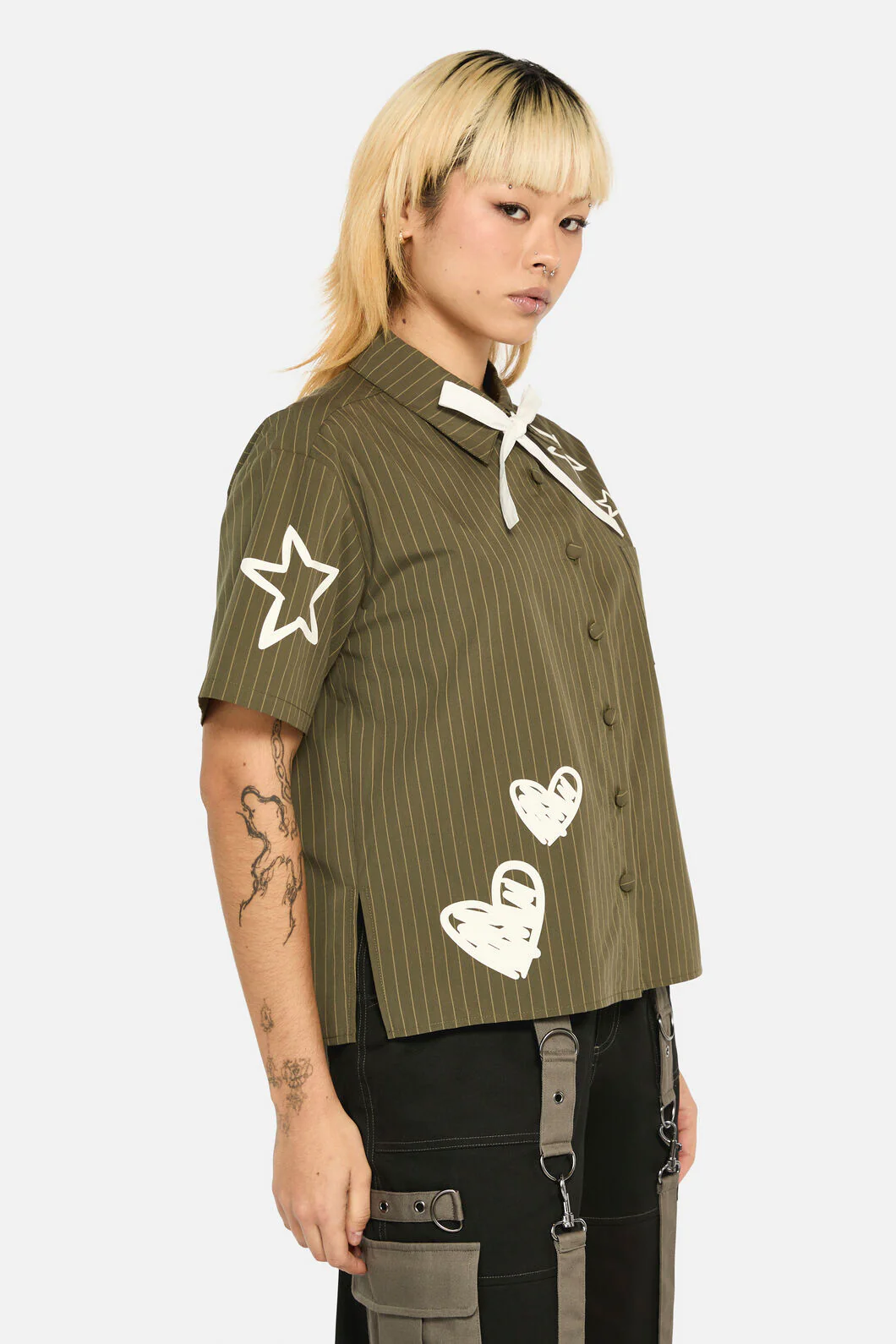 Graff Pinstripe Relaxed Blouse - Image 2