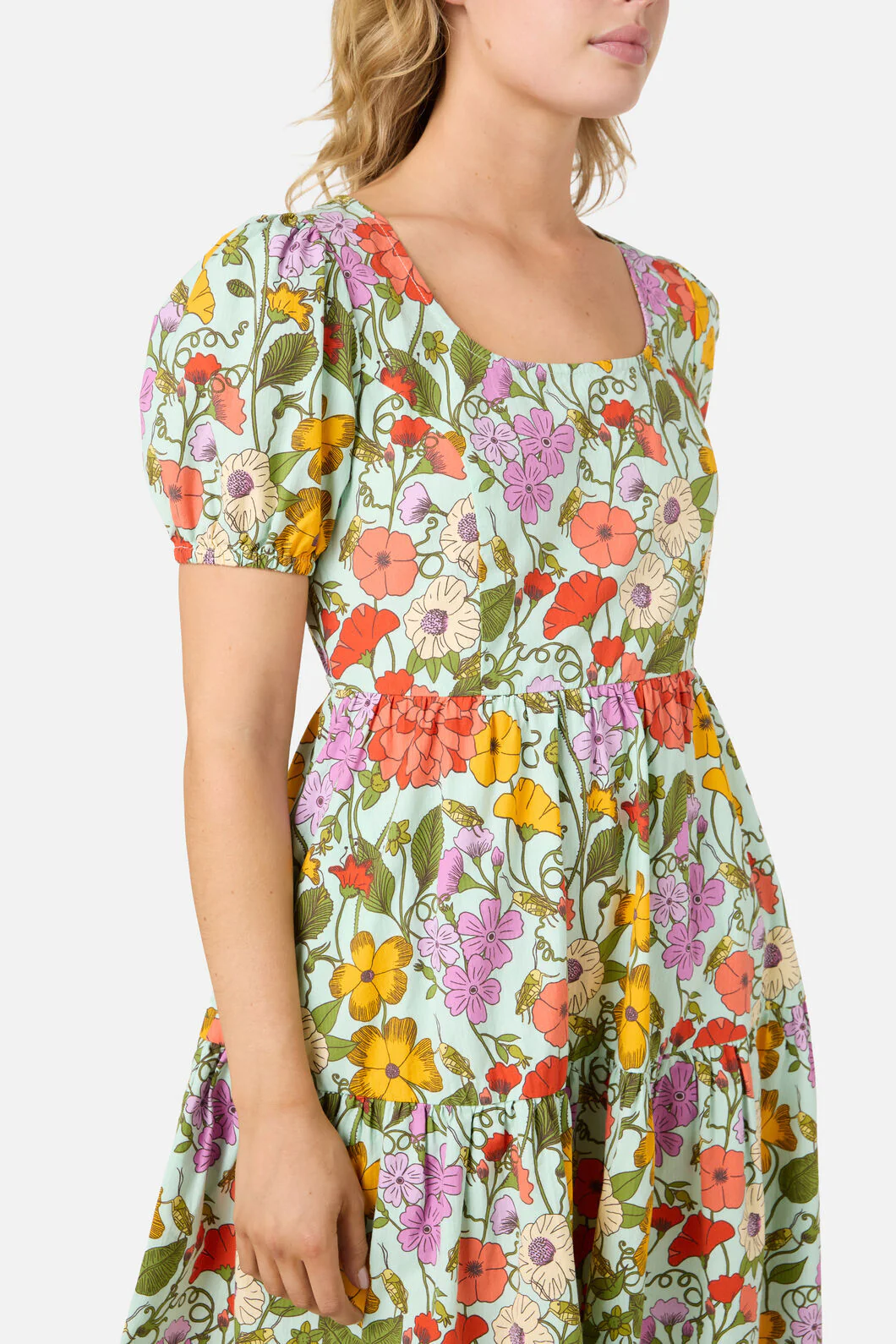 Grasshopper Floral Mini Dress - Image 7