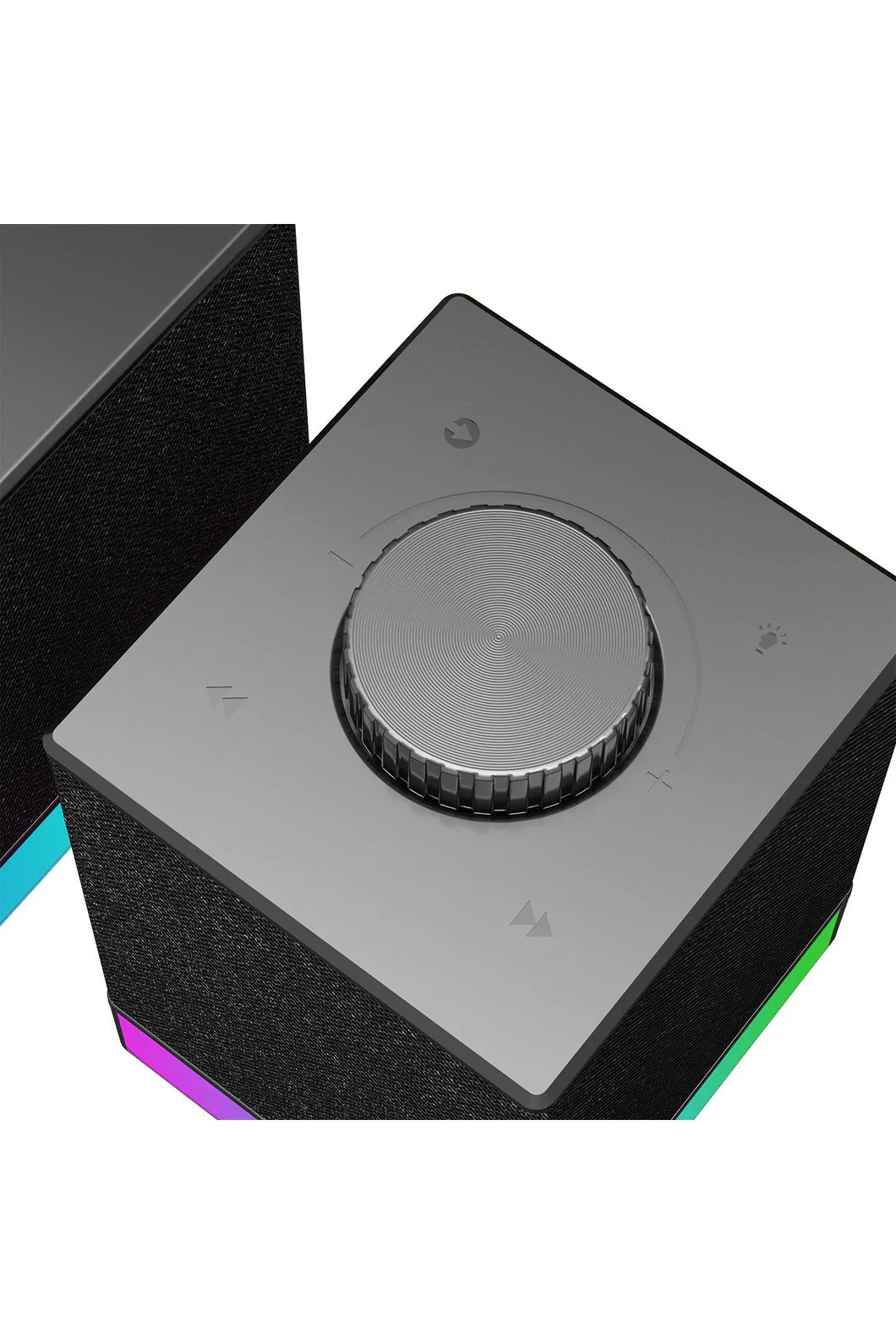 Redragon GS517 Glyph Black Compact RGB Touch Control Desk Speaker - Image 4