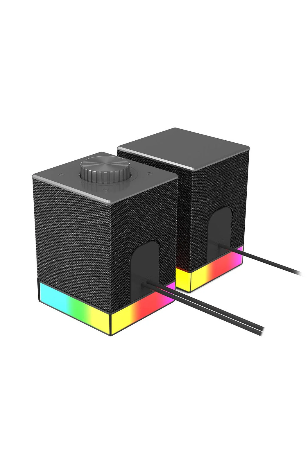 Redragon GS517 Glyph Black Compact RGB Touch Control Desk Speaker - Image 5