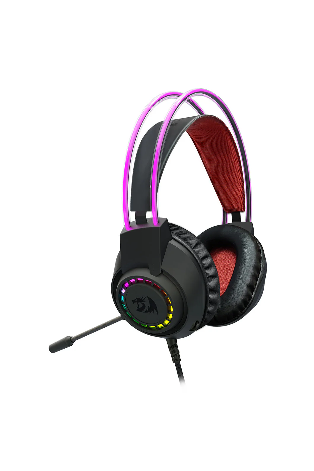 Redragon H231 Scream Black Over-Ear Stereo RGB Gaming Headset - Image 3