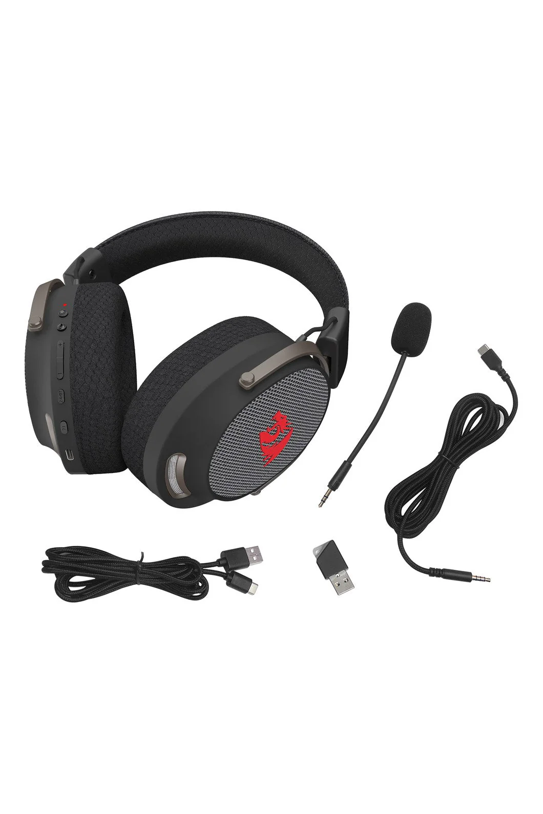 Redragon H858 Arrow Black Over Ear 7.1 Surround Multi Mode Gaming Headset - Image 7