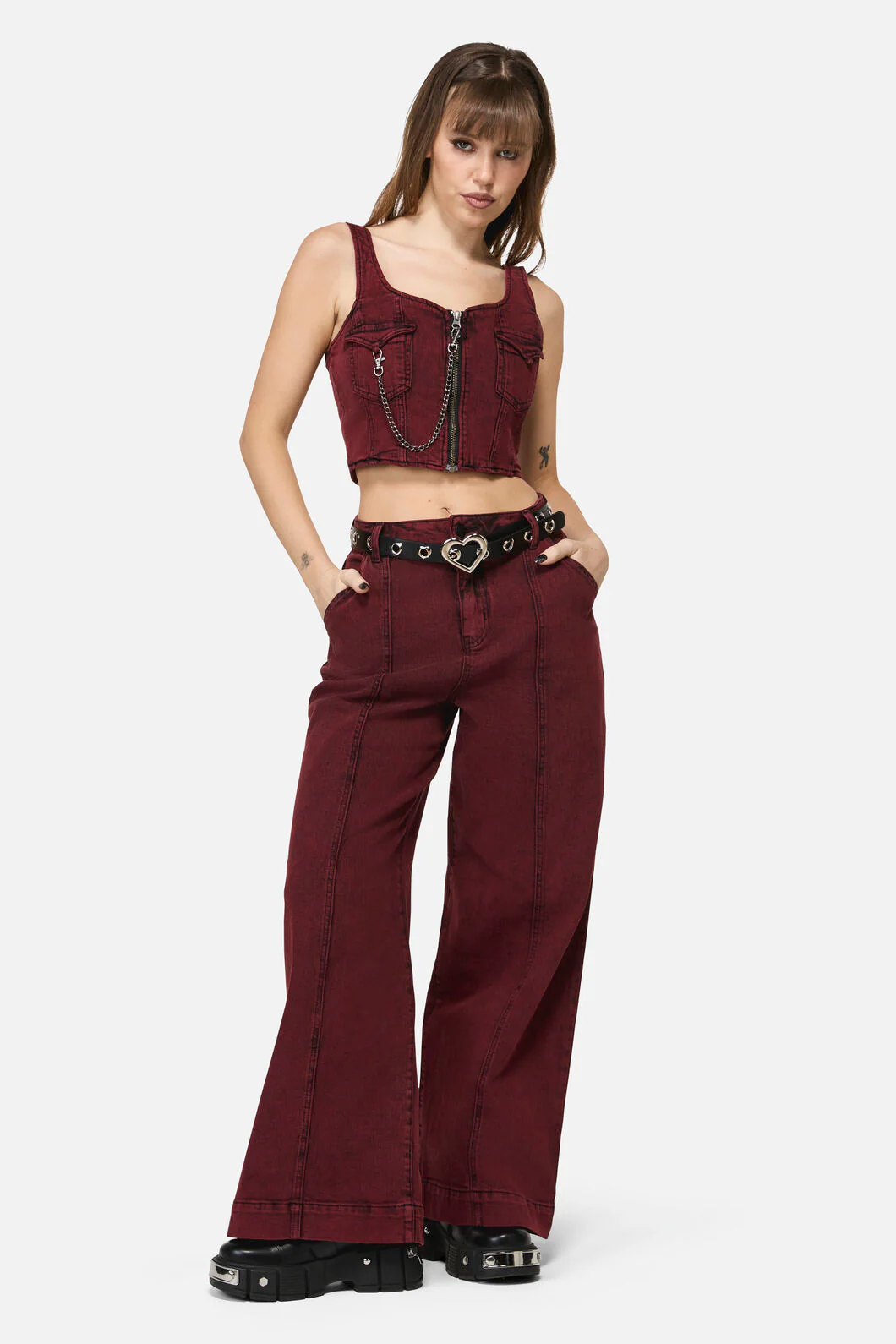Heart Eyelets & Buckle Belt - Image 3
