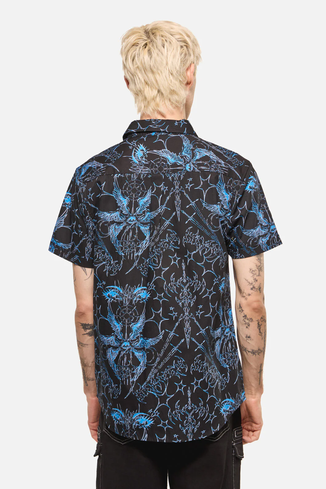 Heathen Goth Print Shirt - Image 5