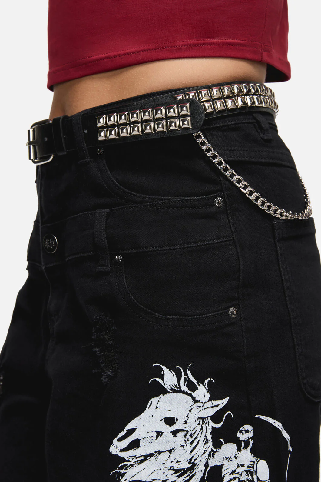 Heavy Chain Stud Belt - Image 3