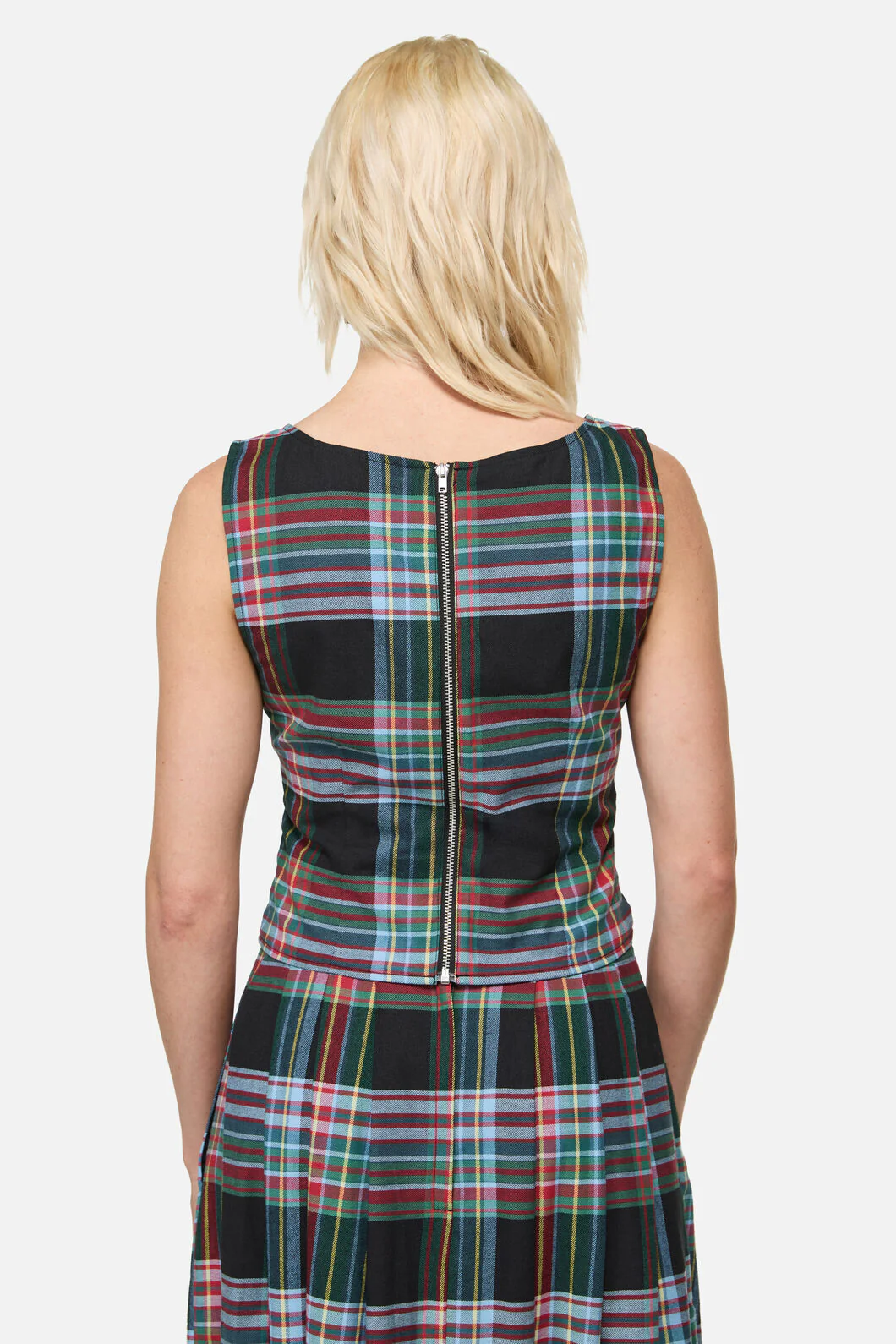 Hermit Goth Tartan Corset Top - Image 3