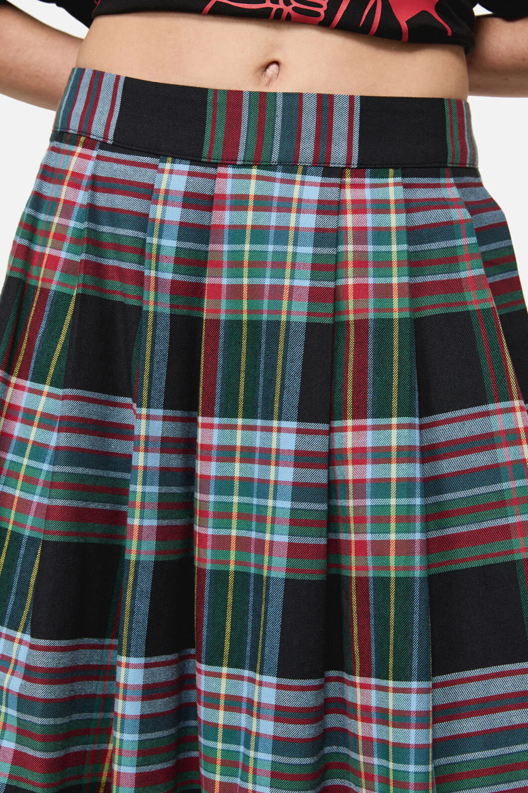 Hermit Goth Tartan Midi Skirt - Image 6