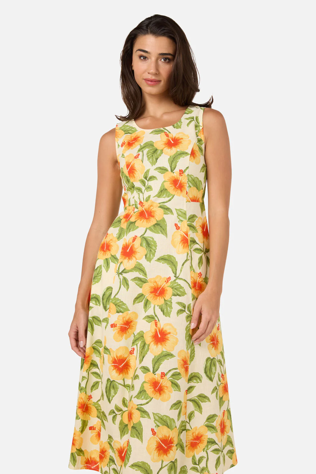 Hibiscus Summer Midi Dress - Image 7
