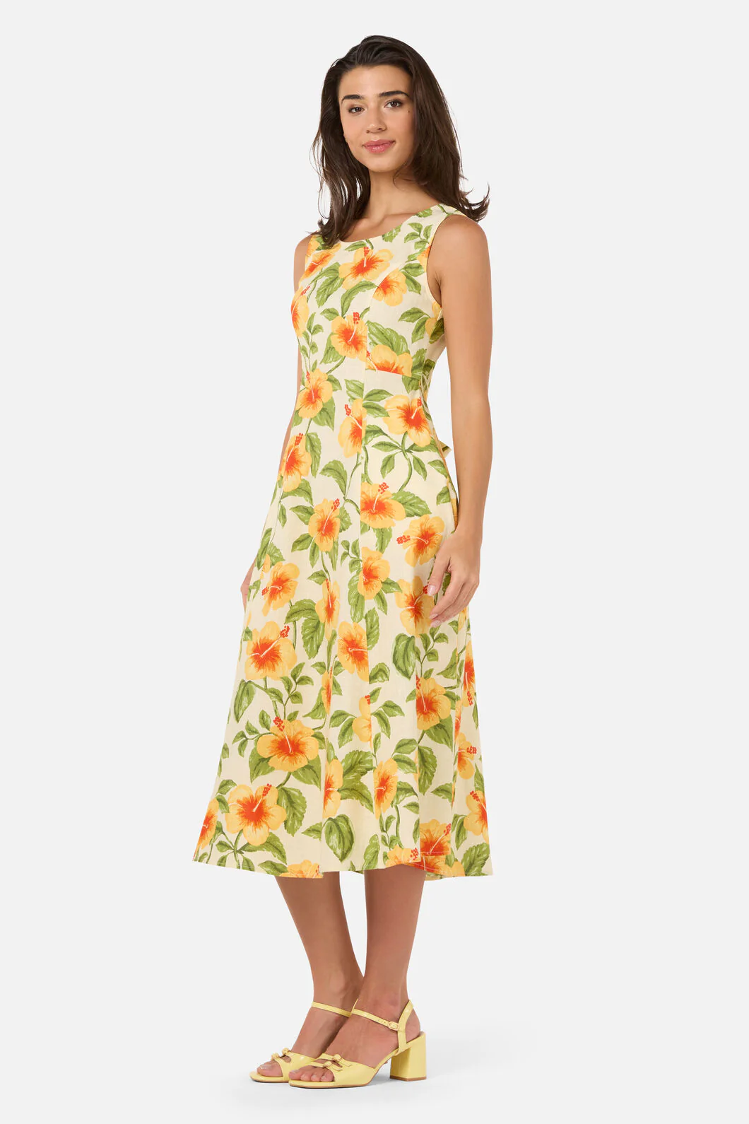 Hibiscus Summer Midi Dress - Image 8