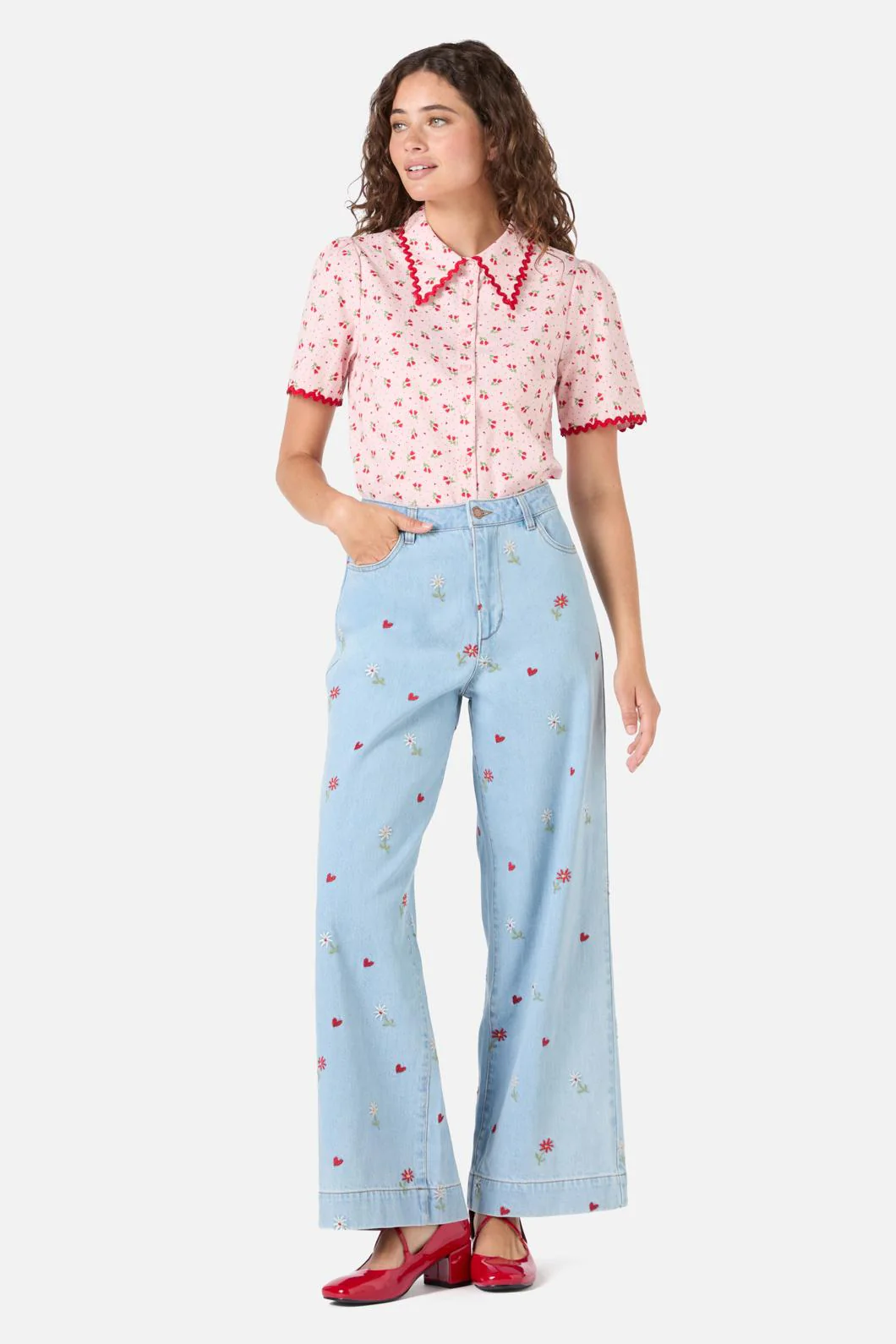 Holly Short Sleeve Blouse - Image 8
