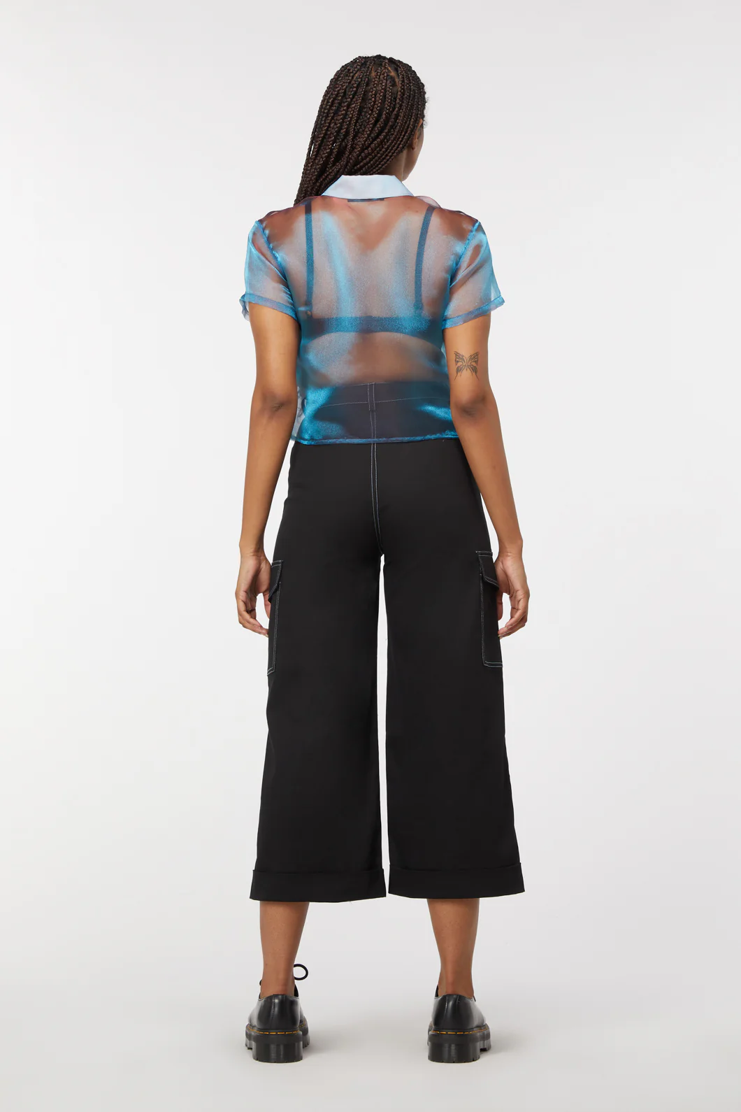 Holographic Sheer Blouse - Image 9