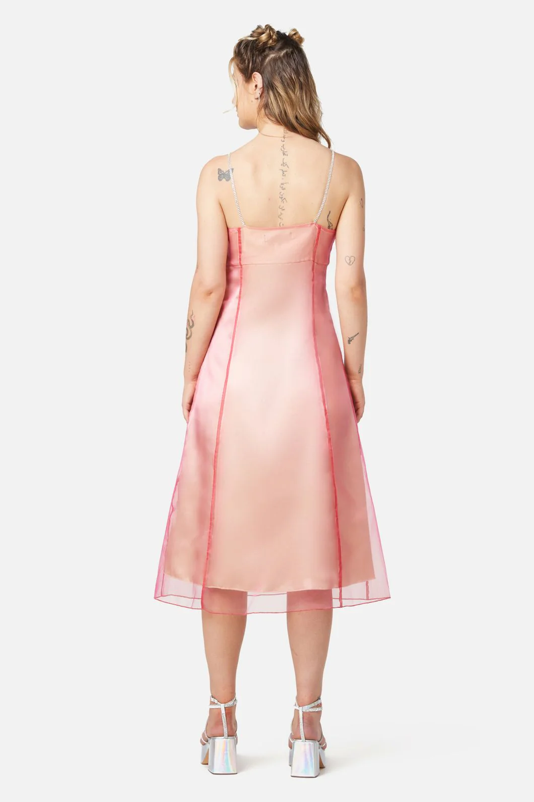 Holographic Sheer Dress - Image 4