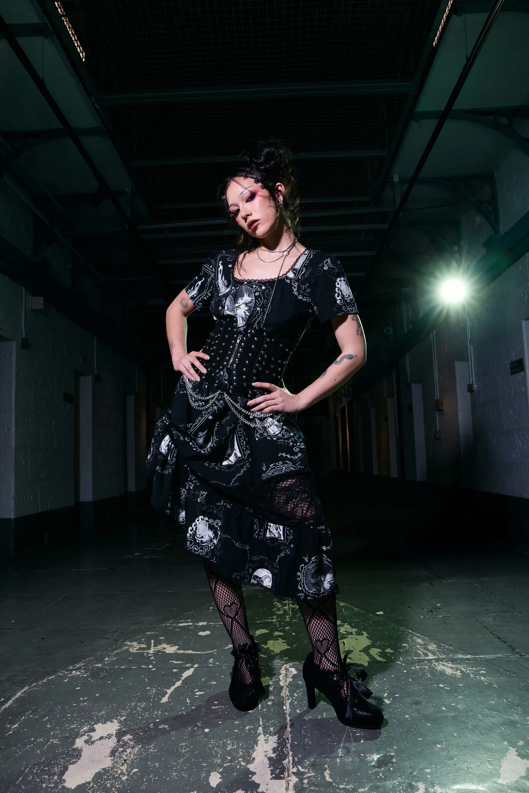 Holy Thursday Goth Midi Dress - Image 3