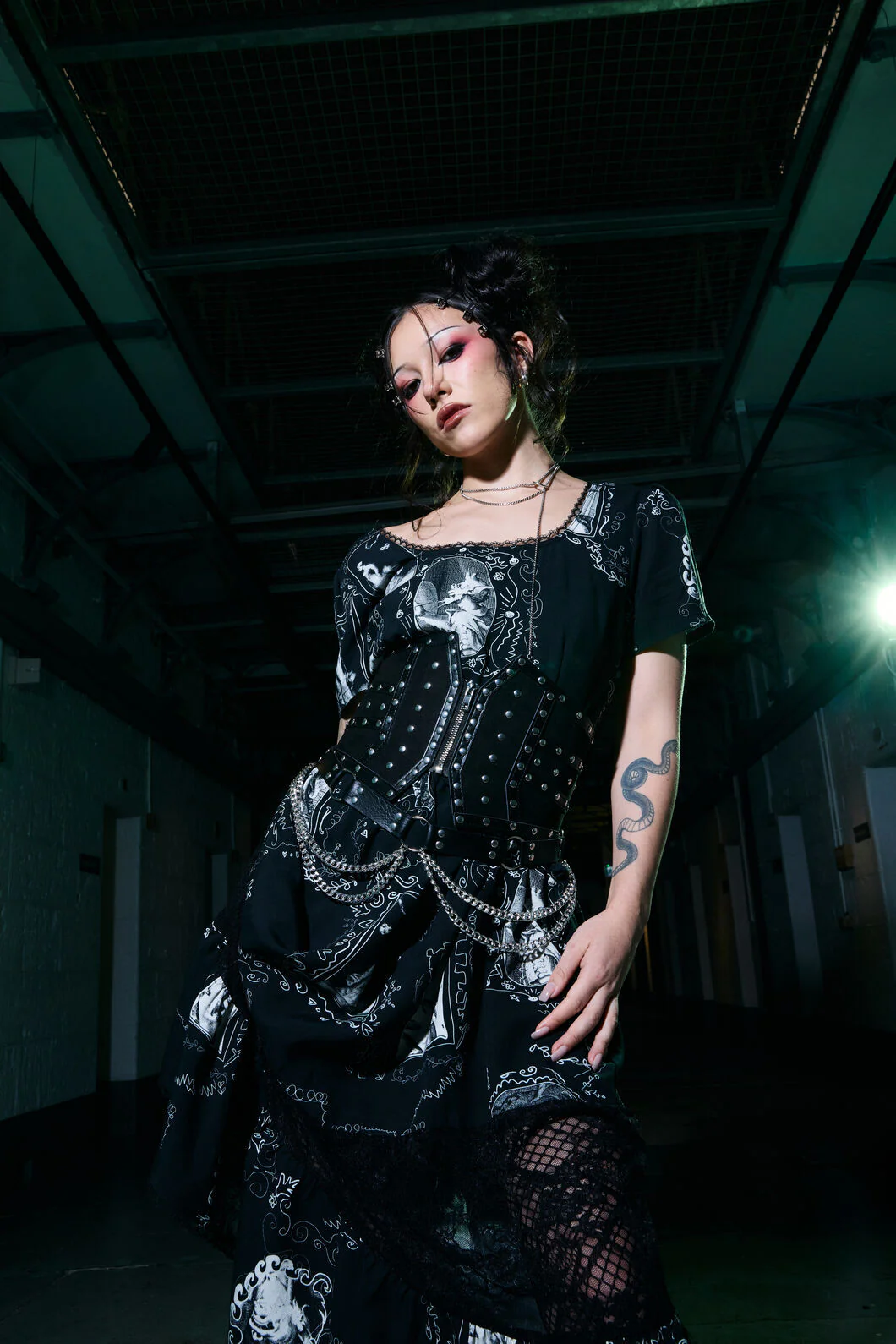 Holy Thursday Goth Midi Dress - Image 4