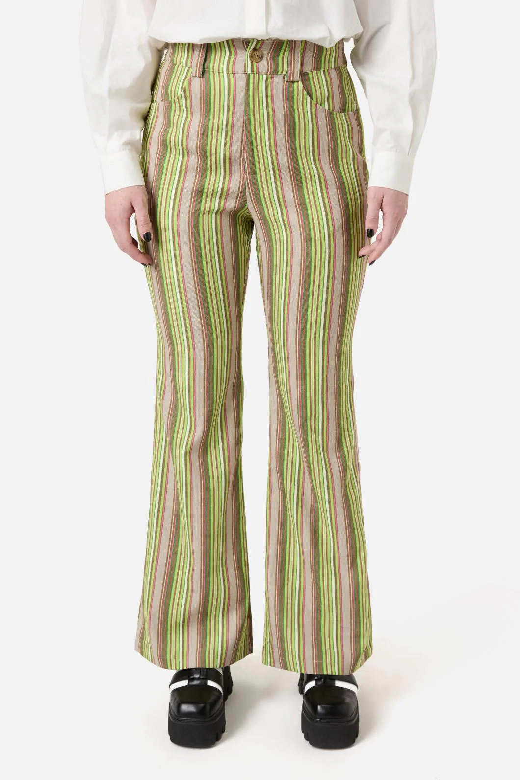 Homily Stripe Cord Pant - Image 5