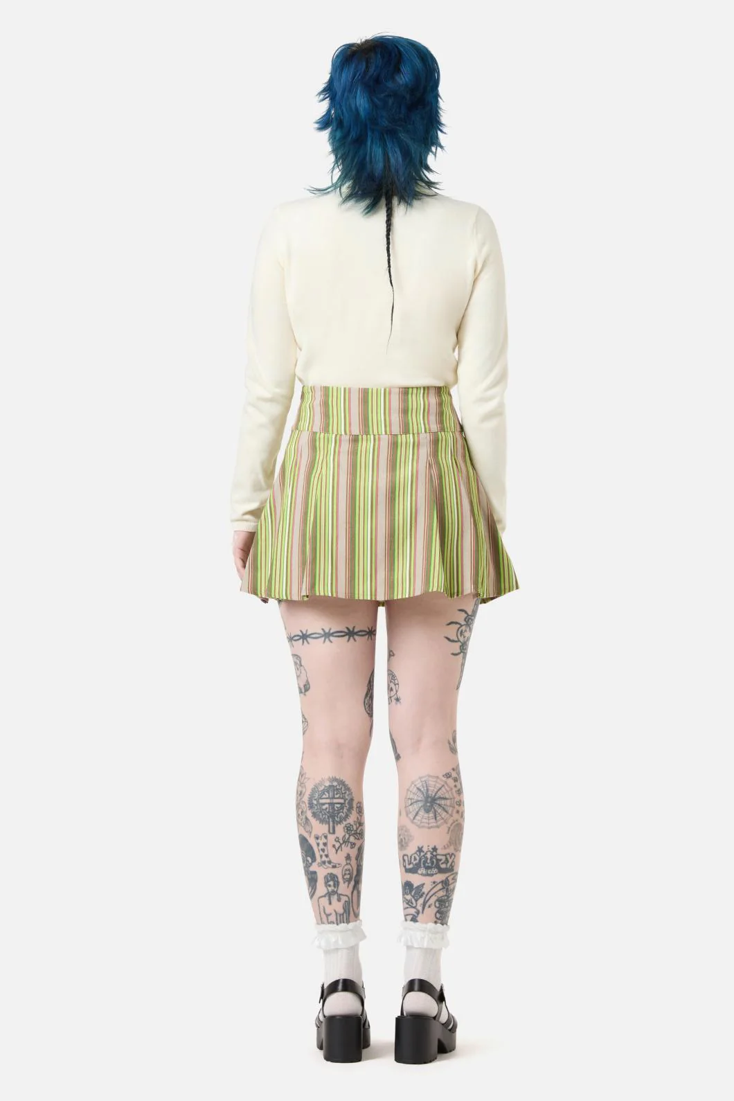 Homily Stripe Cord Skirt - Image 3
