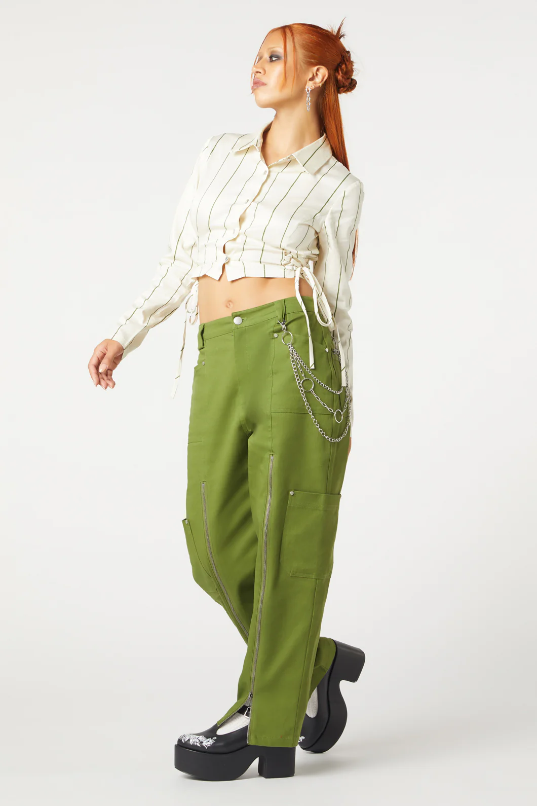 Impossible Things Lace Up Blou - Image 3
