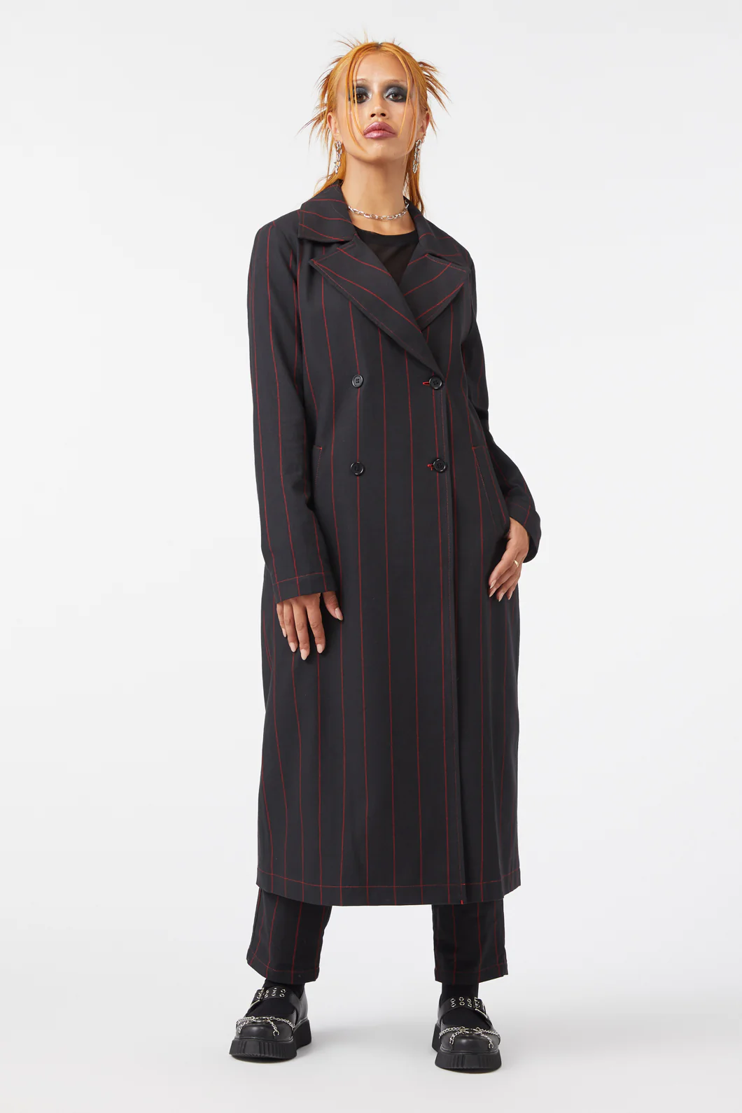 Impossible Things Pin Stripe Coat - Image 3