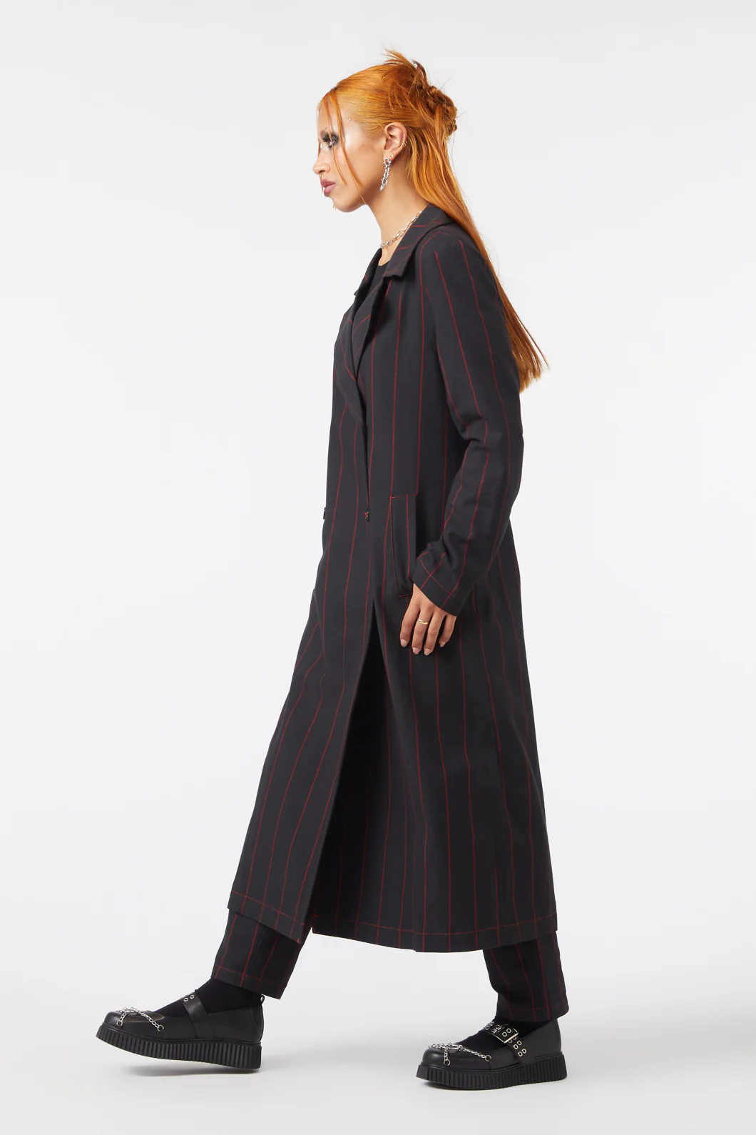 Impossible Things Pin Stripe Coat - Image 4