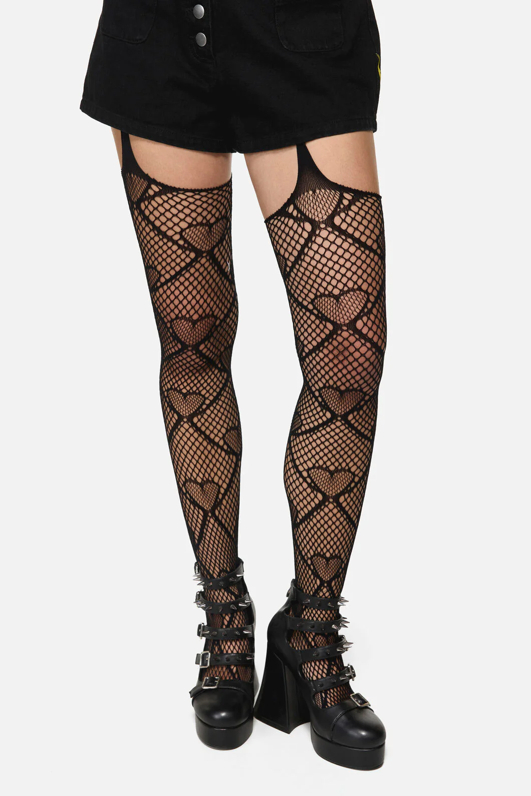 In Love Suspender Fishnets - Image 2