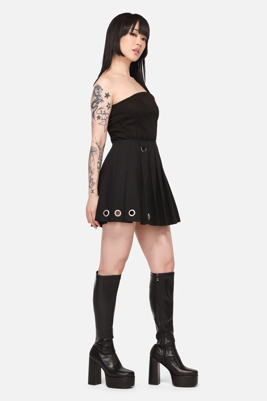 Inferno Goth Mini Skirt - Image 4
