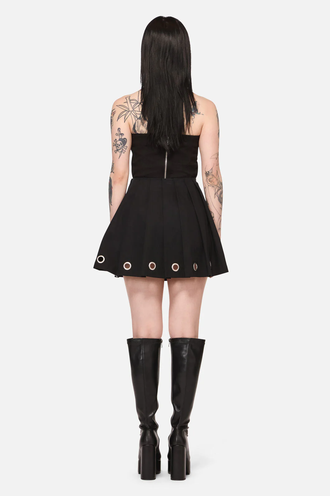 Inferno Goth Mini Skirt - Image 5