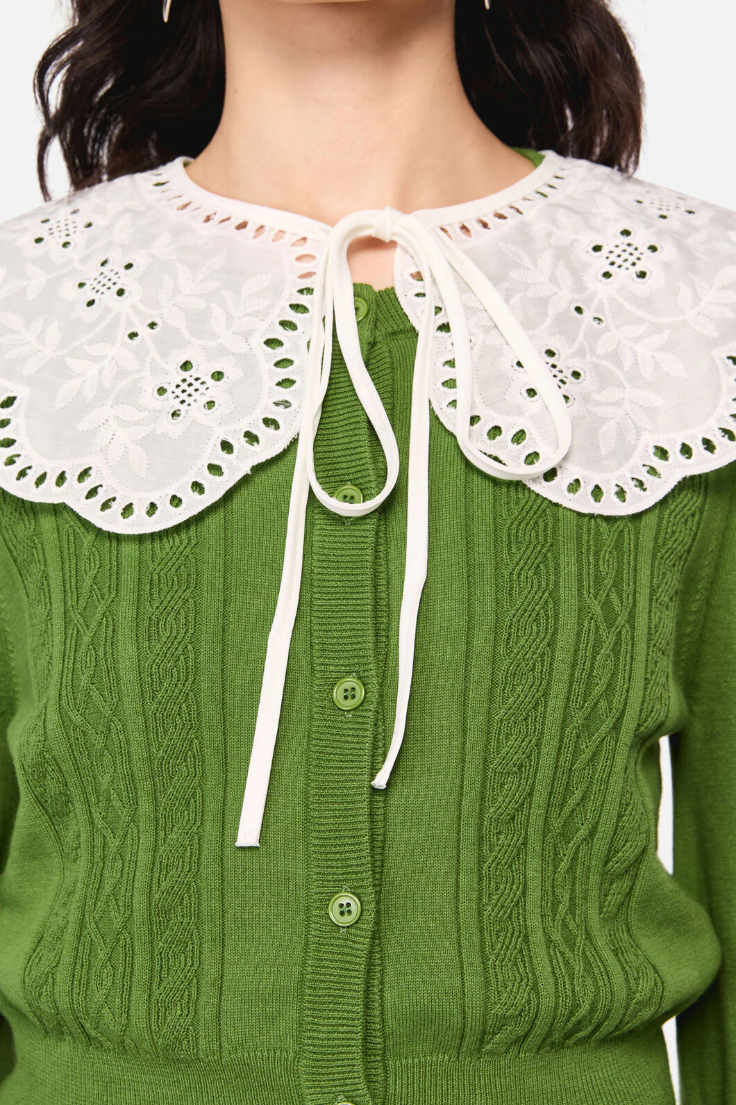 Insect Lover Lace Trim Cardigan - Image 5