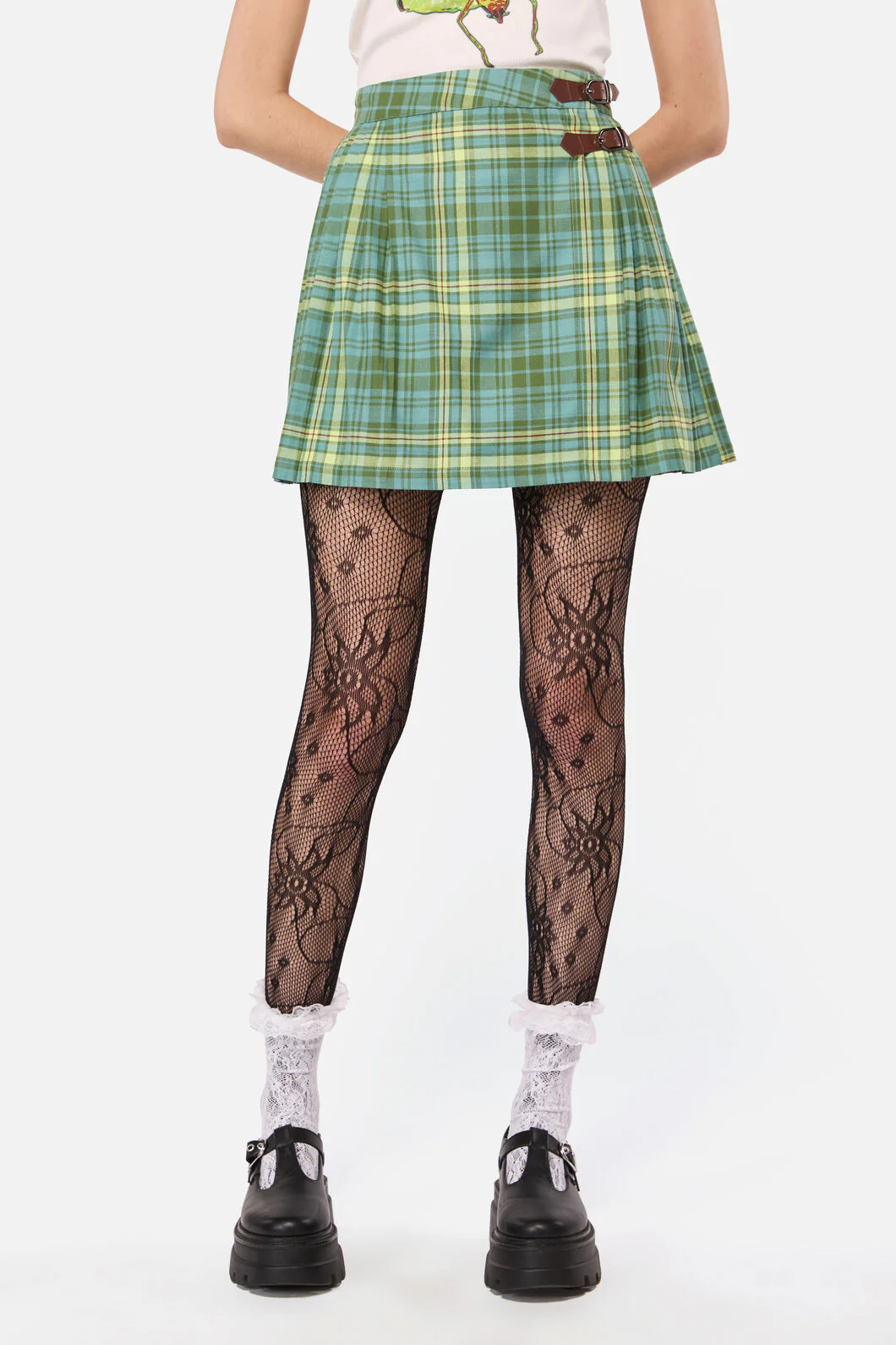 Insect Obsessed Tartan Mini Skirt - Image 2