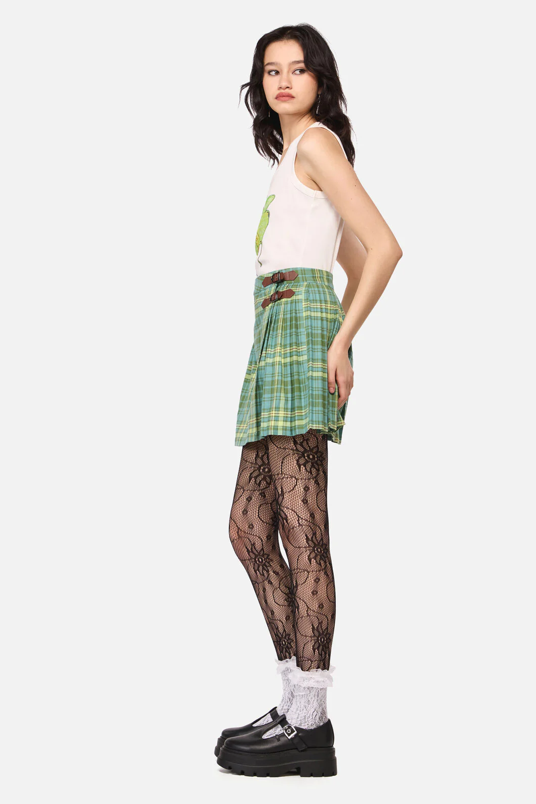Insect Obsessed Tartan Mini Skirt - Image 3
