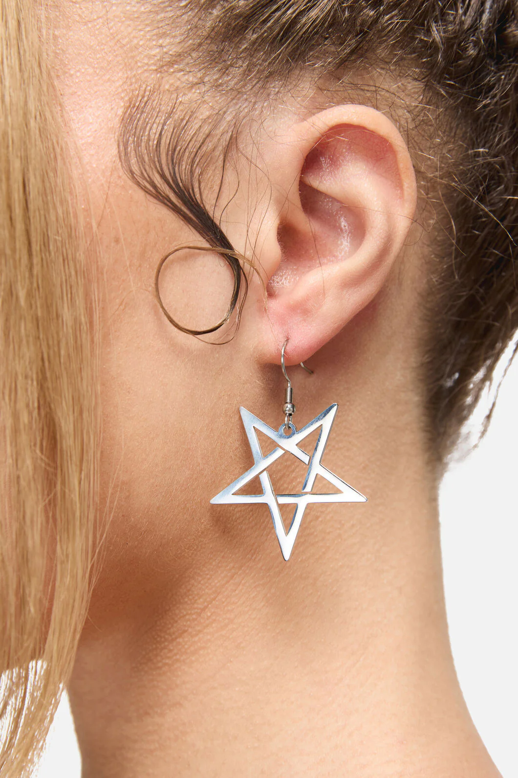 Inverted Pentagram Earrings - Image 2