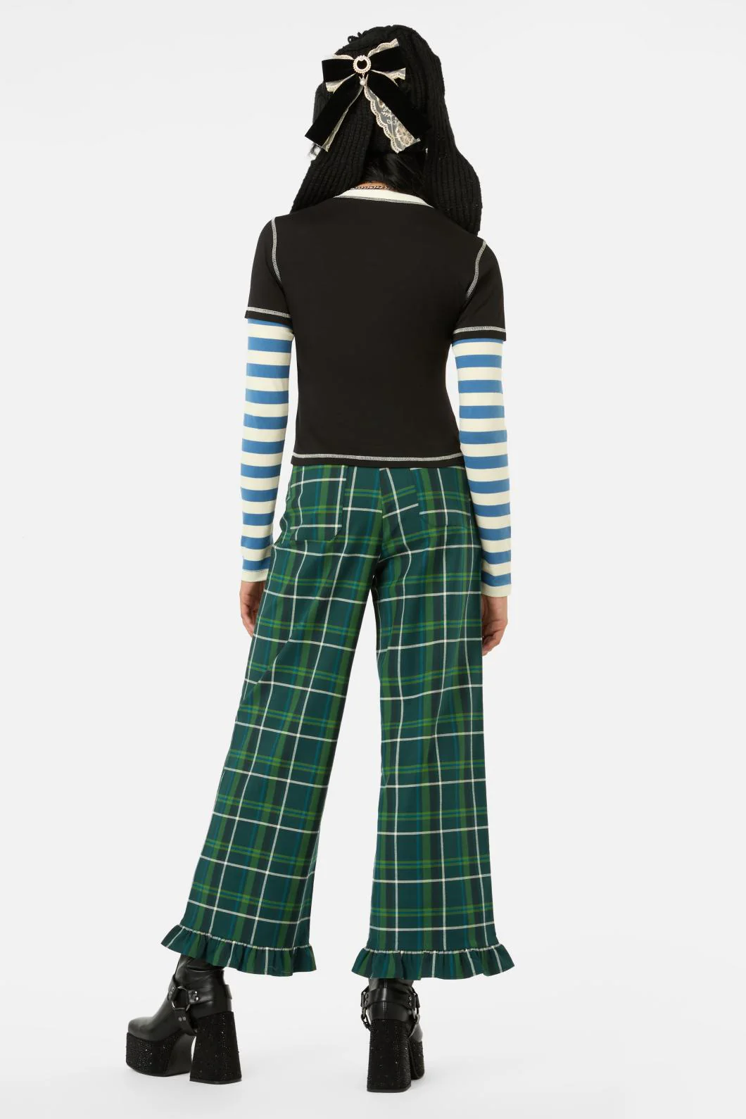 Iykyk Long Contrast Sleeve Top - Image 5