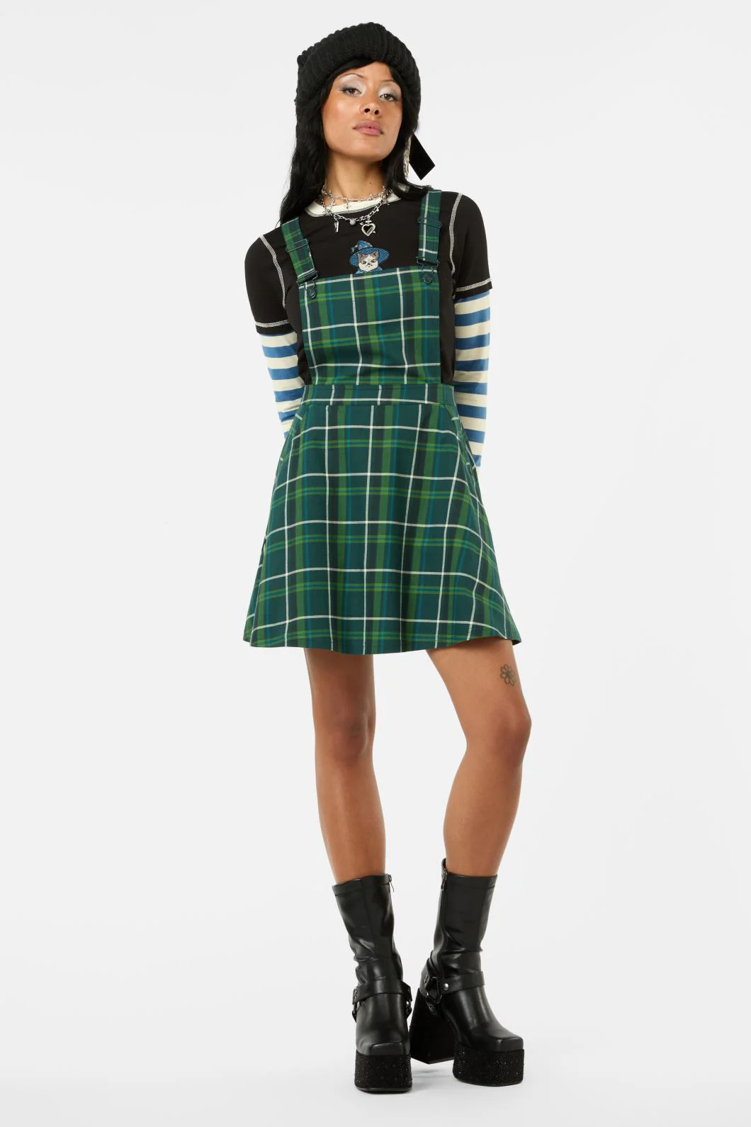 Jester Tartan Bib N Brace Pinafore - Image 3