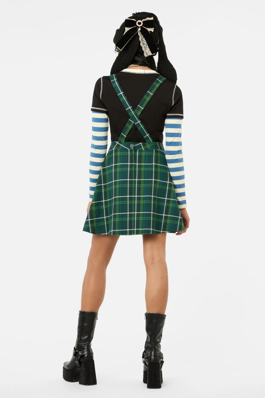 Jester Tartan Bib N Brace Pinafore - Image 5