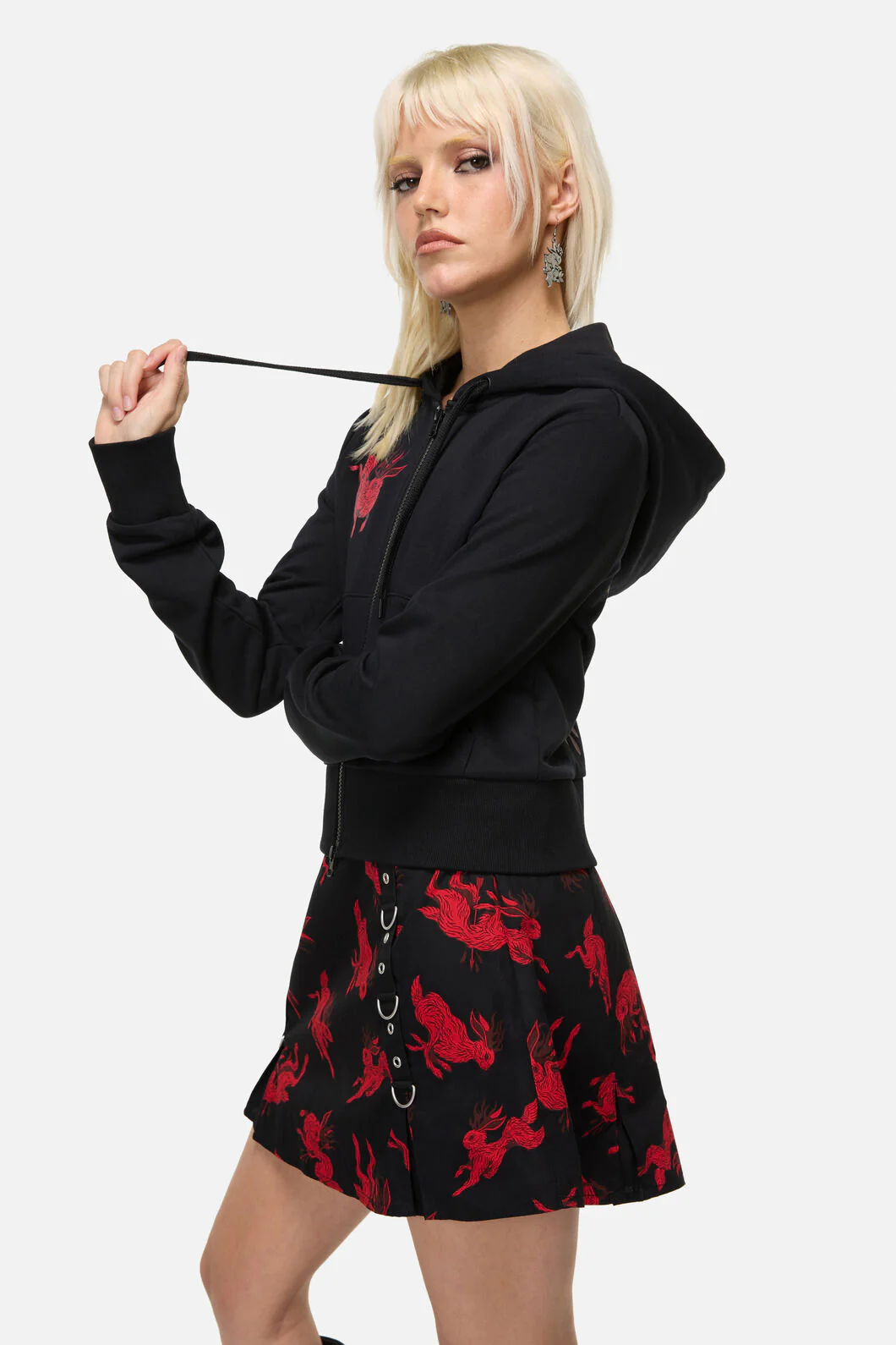 Jackalope Goth Hoodie - Image 7
