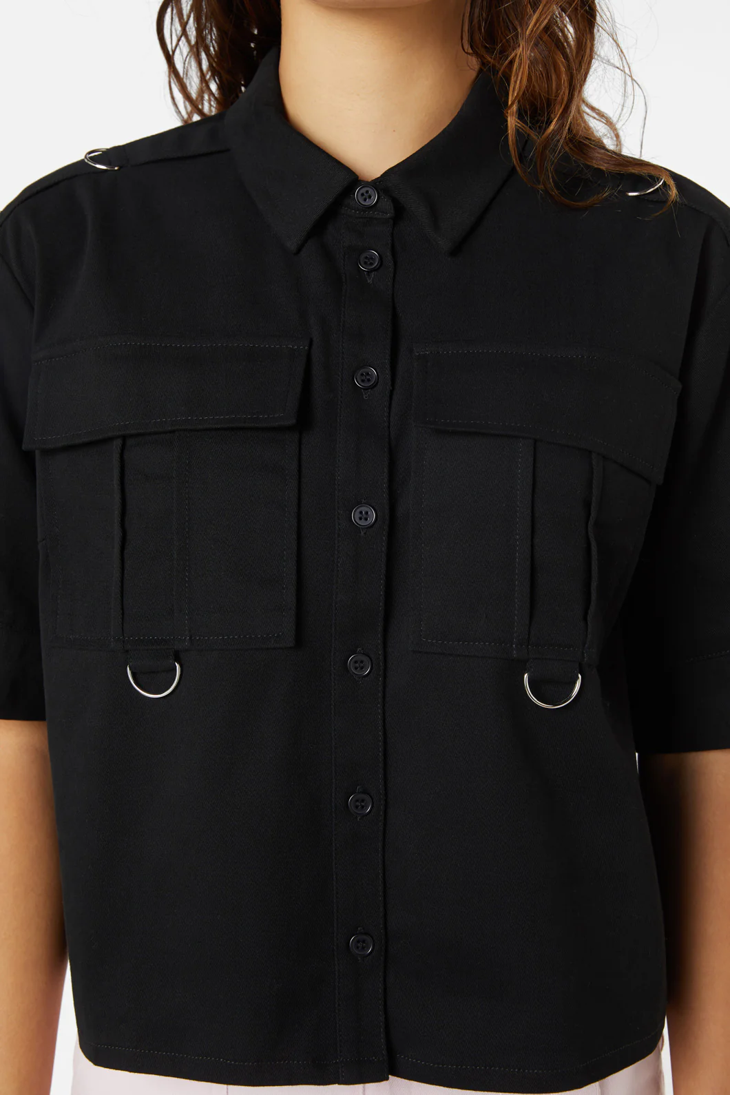 Jagger O-Ring Crop Blouse - Image 12