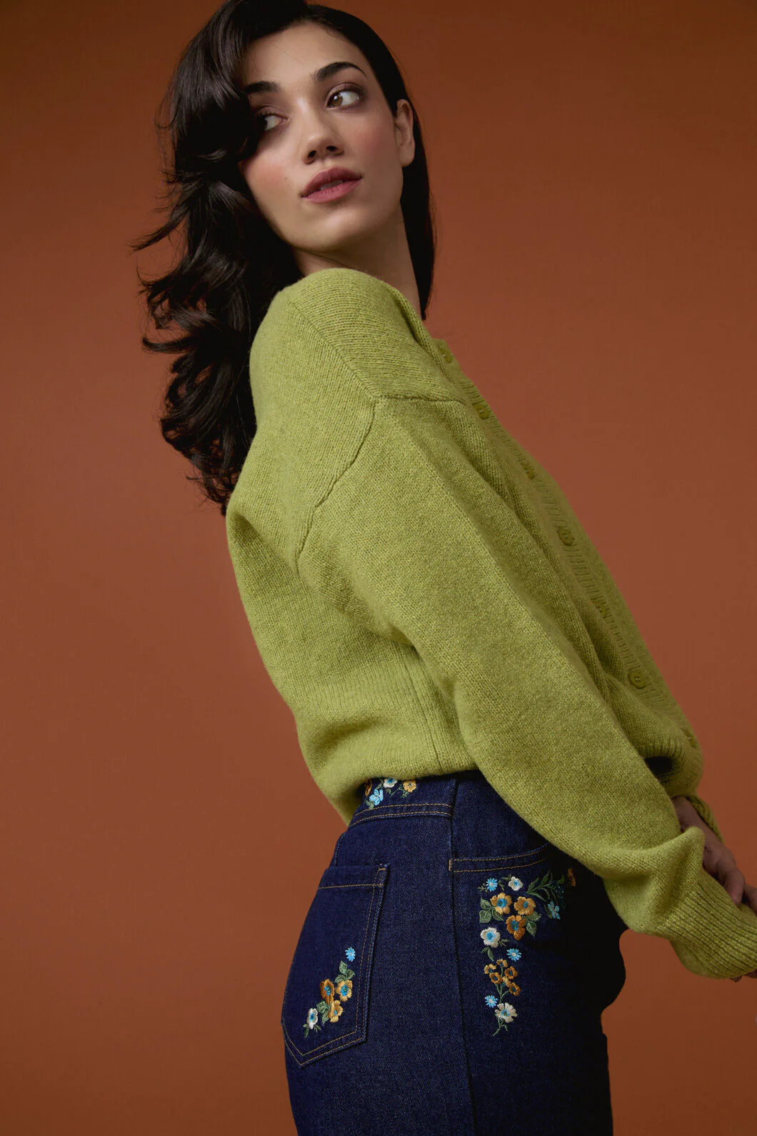 Jodie Wool Blend Cardigan - Image 7
