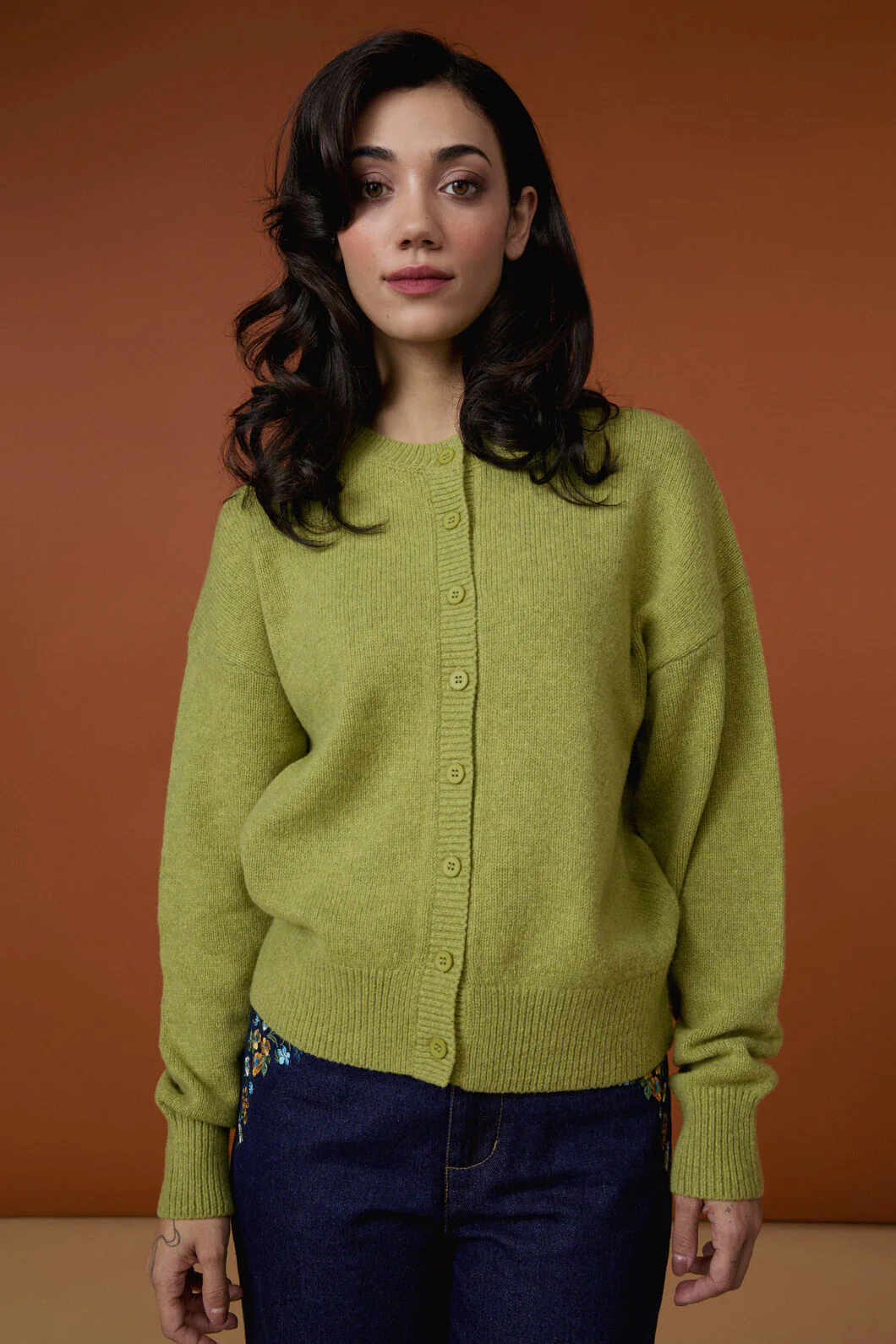 Jodie Wool Blend Cardigan - Image 8