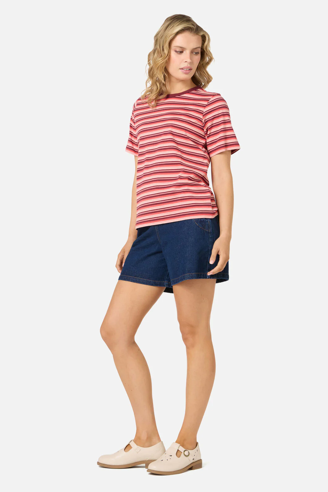 Judy Retro Stripe Tee - Image 4