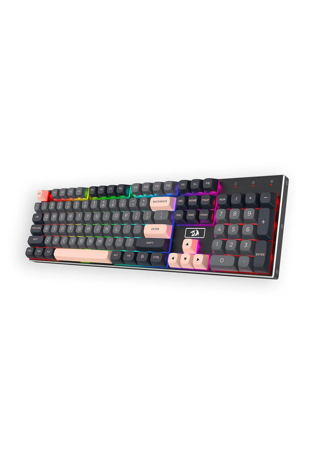Redragon K556GBP-RGB Devarajas Pink Hot-Swap Aluminum Mechanical Gaming Keyboard - Image 2