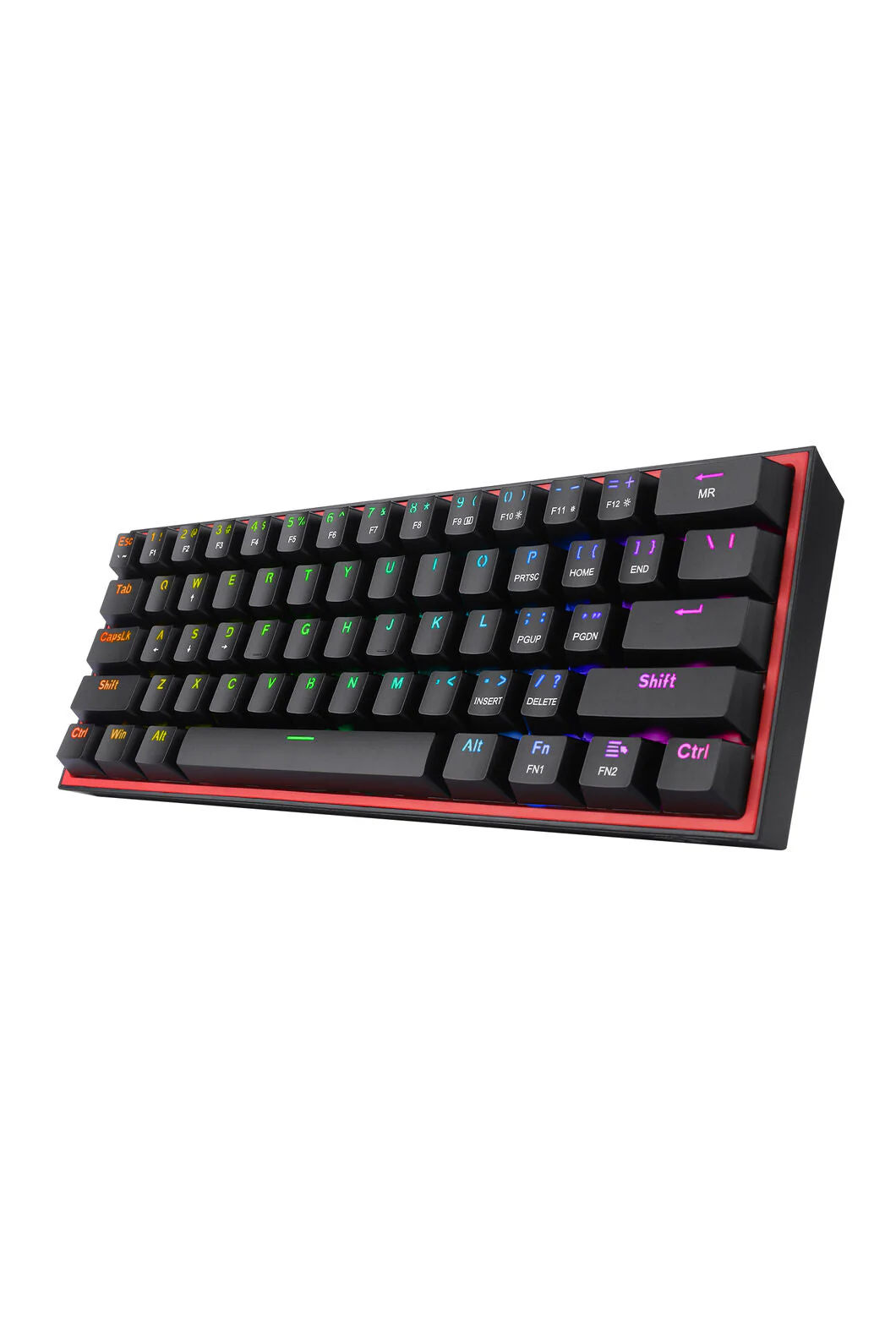 Redragon K617-RGB Fizz Black 60% Wired Mechanical Gaming Keyboard - Image 2