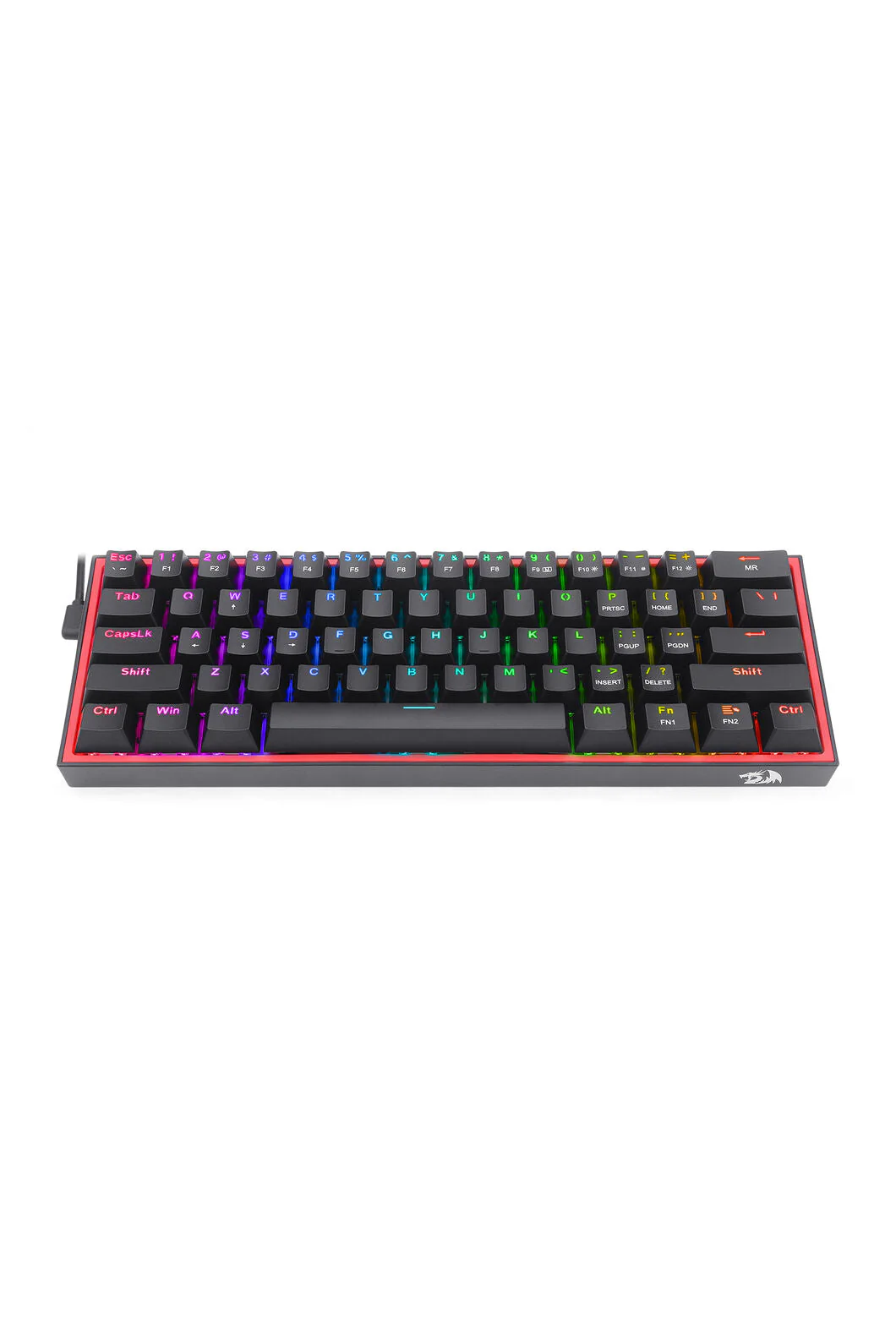 Redragon K617-RGB Fizz Black 60% Wired Mechanical Gaming Keyboard - Image 7
