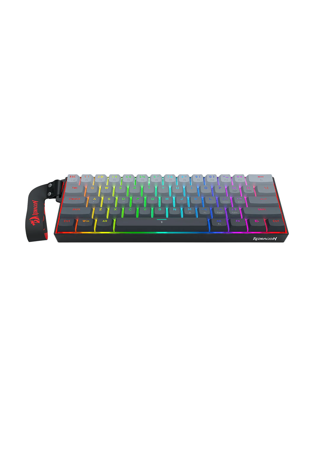 Redragon K617GGB-RGB-MP Fizz Grey 60% Rapid Trigger Magnetic RGB Gaming Keyboard - Image 5
