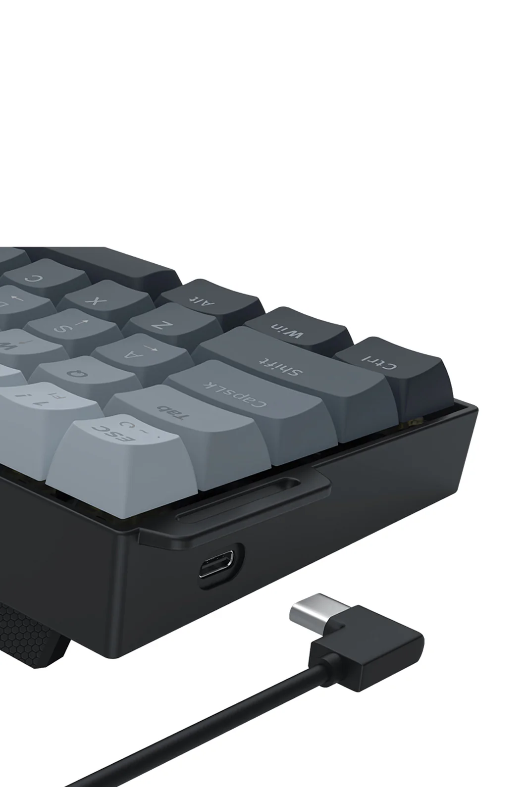 Redragon K617GGB-RGB-MP Fizz Grey 60% Rapid Trigger Magnetic RGB Gaming Keyboard - Image 7