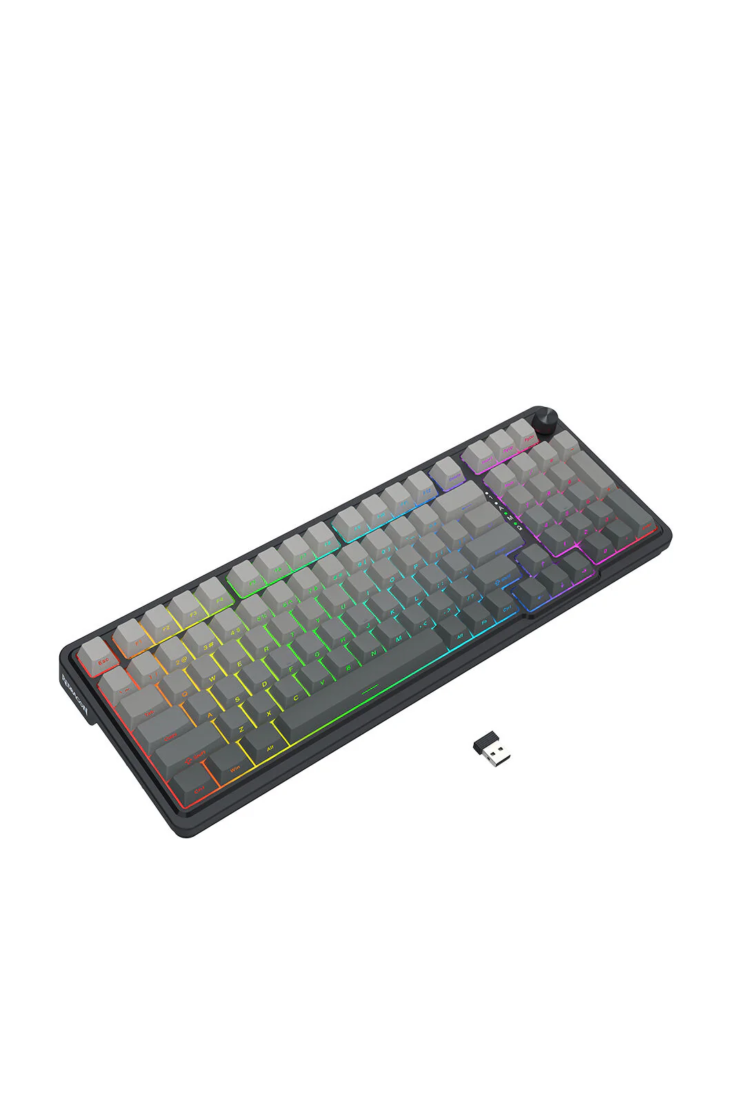 Redragon K686SP RGB Pro EISA Grey 98+1 Gasket Wireless Mechanical Keyboard - Image 5